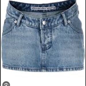 Alexander wang mini dipped v skort, fits a small worn once